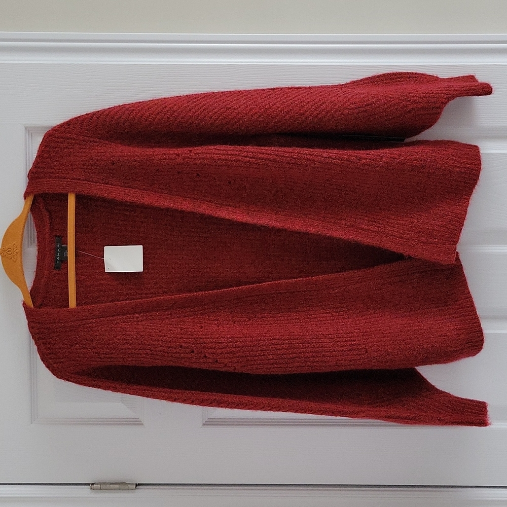 Tahari Bubble Sleeve Cardigan